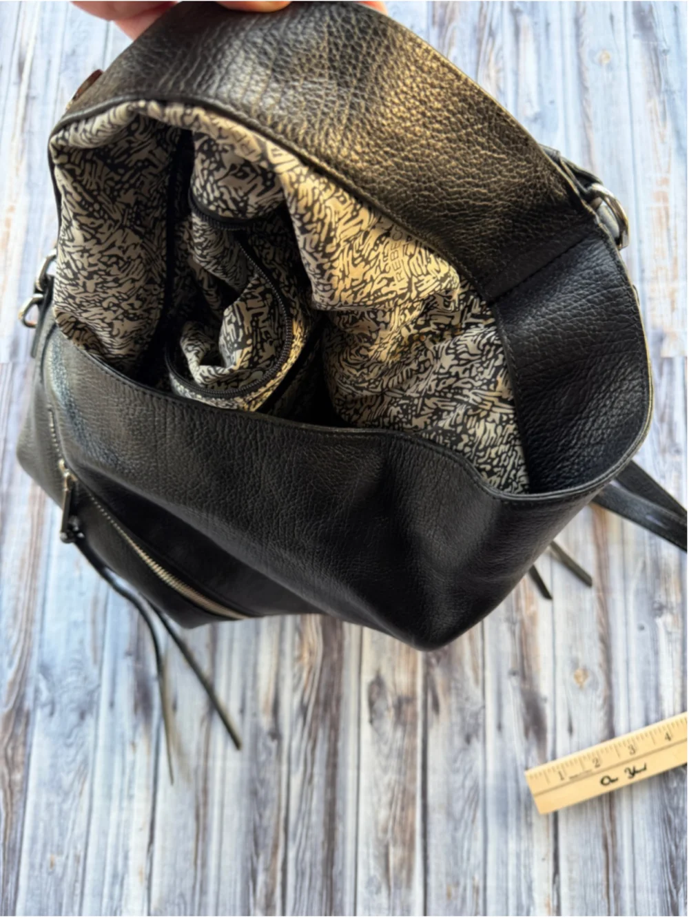 Rebecca Minkoff Moto hobo bucket bag black pebbled Leather purse  Hobo